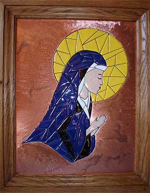 vierge marie émail
