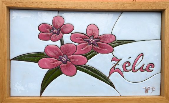 plaque personnalisée Zélie